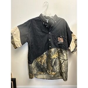 Team Realtree NASCAR Kevin Harvick #29 Men's Button Down Shirt Size L